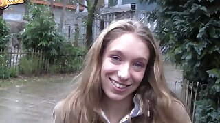 2 Dutch girls having some fun with a cock