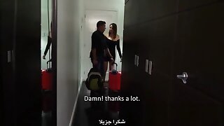 Step mom and Step son spend a night in a hotel