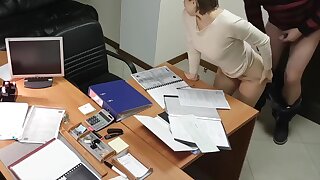Hot Blonde Secretary Fucked By Boss In Office - Hot Milf