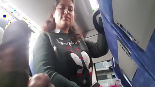 Seduces Milf To Suck&jerk His Dick In Bus 10 Min