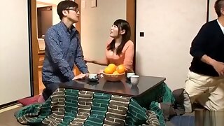 japanese cute house wife fuckin on the Bus and Man is lucky god