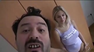 Spanish Skinny Blonde With Big Tits